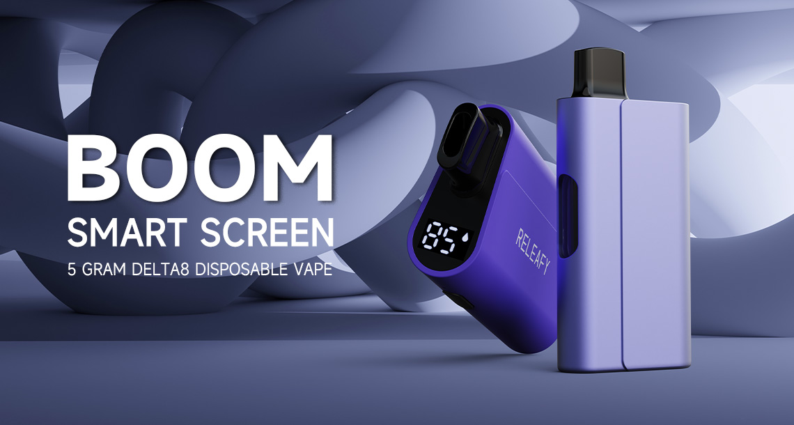 BOOM-RELEAFY smart screen box disposable vape